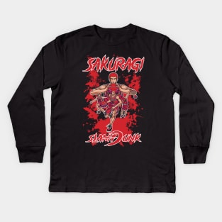 slamdunk sakuragi hanamichi Kids Long Sleeve T-Shirt